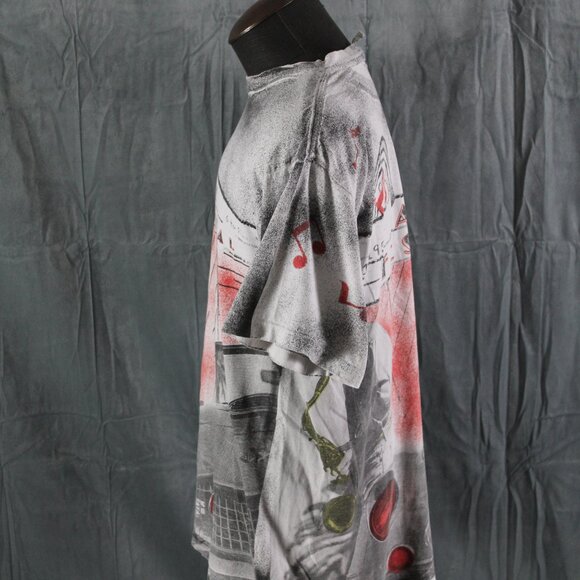 Vintage GRaphic T-shirt - Saxaphone Player Big Graphic - Men's XL - Picture 6 of 9